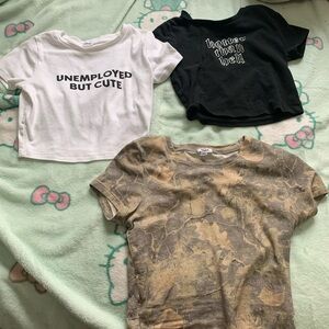 Garage crop top bundle
